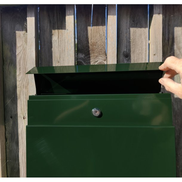 Billig Kolonihavepostkasse "52" i Klassisk Racing Green.