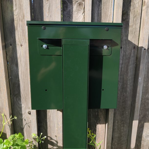 Billig Kolonihavepostkasse "52" i Klassisk Racing Green.