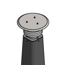 Pullertlampe - SORT - Tower HENRIK