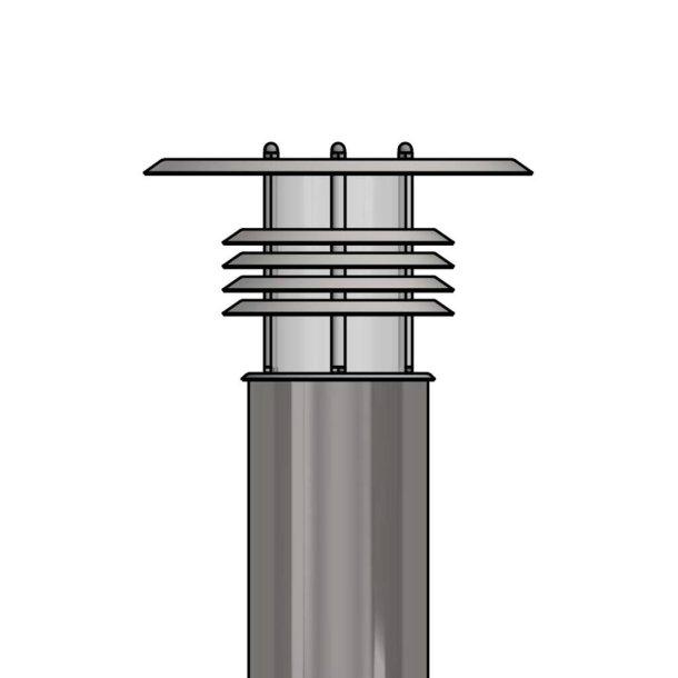 Pullertlampe - GALVANISERET- HENRIK