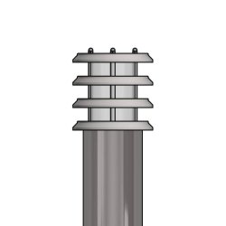 Pullertlampe - Varmgalvaniseret - Klaus