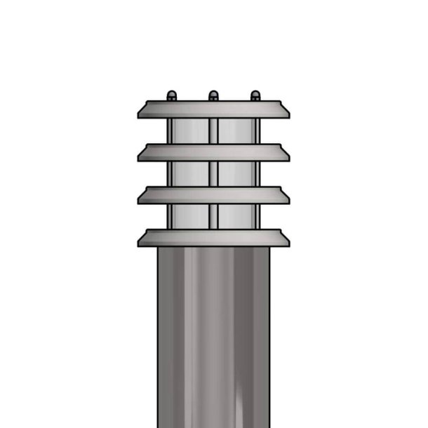 Pullertlampe - Varmgalvaniseret - Klaus