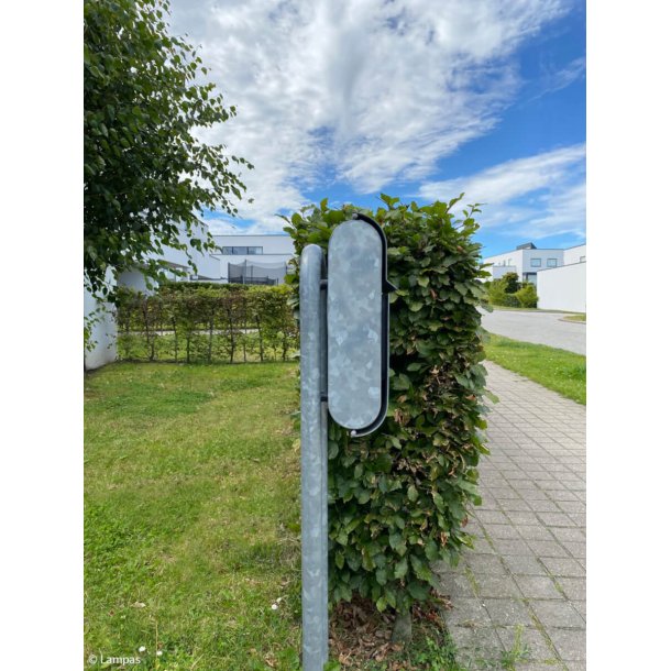 Liber 17B ( Lampas ) postkasse  - galvaniseret