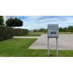 Liber 18B ( Lampas ) postkasse  - galvaniseret