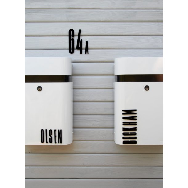 MEFA Judo Postkasse i hvid lakering