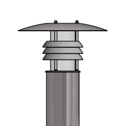 Pullertlampe - Varmgalvaniseret - Mike