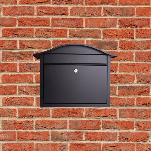 GLORI postkasse model Klassisk 948 sort lakering