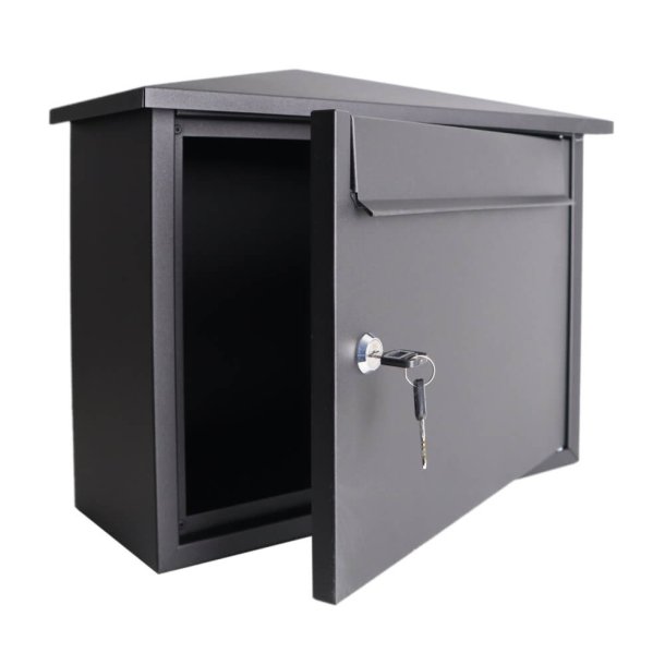 Klassisk Postkasse Sort lakering til boligen - GA05