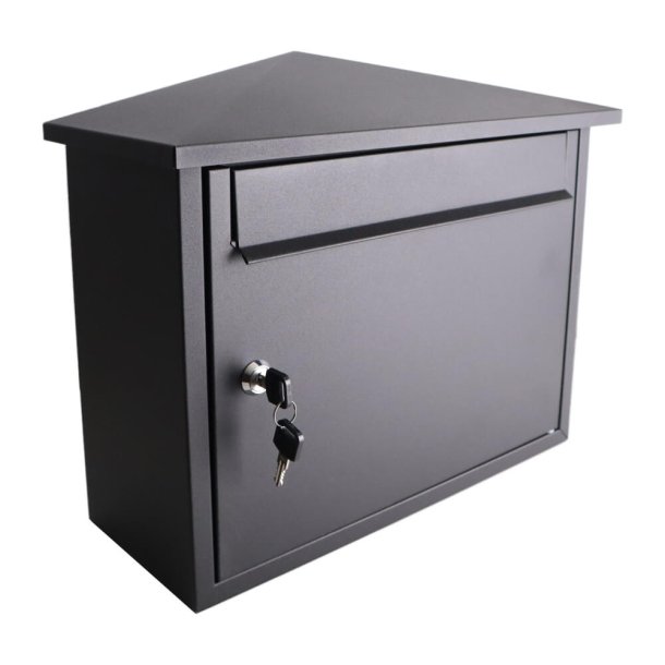 Klassisk Postkasse Sort lakering til boligen - GA05