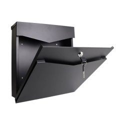 Moderne Postkasse GLORI model 51 Sort lakering