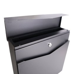 Moderne Postkasse GLORI model 51 Sort lakering