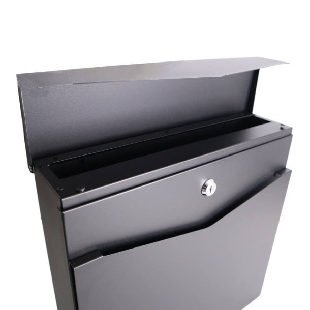 Moderne Postkasse GLORI model 51 Sort lakering