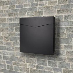 Moderne Postkasse GLORI model 51 Sort lakering