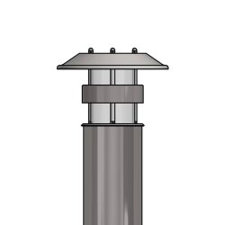 Pullertlampe - GALVANISERET- THOMAS