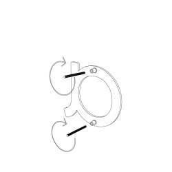 15 cm. Sort Rustfritstl Husnummer "Modern"