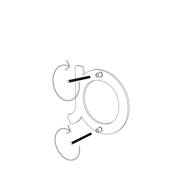 15 cm. Sort Rustfritstl Husnummer "Modern"