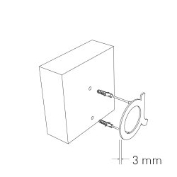 15 cm. Sort Rustfritstl Husnummer "Modern"