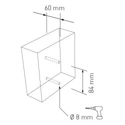 15 cm. Sort Rustfritstl Husnummer "Modern"