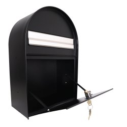 MEFA Amber Postkasse i Sort med 6-stifts l�s