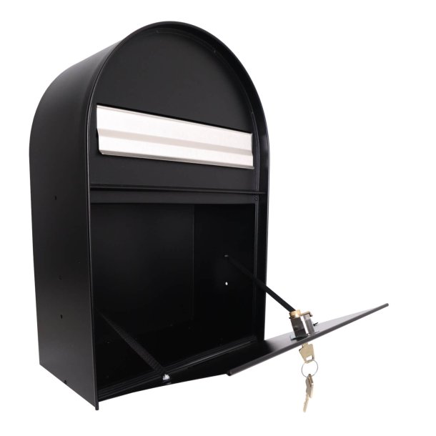 MEFA Amber Postkasse i Sort med 6-stifts l�s