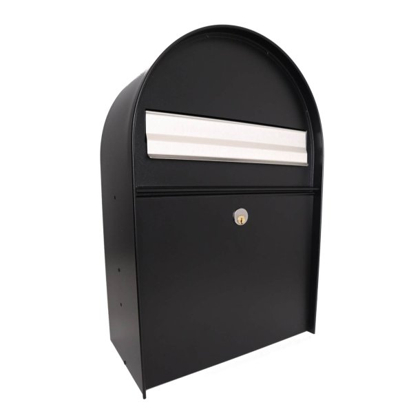 MEFA Amber Postkasse i Sort med 6-stifts l�s