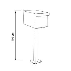 Americano - Moderne Amerikaner Postkasse