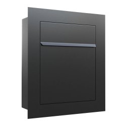 Indbygningspostkasse BARI - ANTRAZIT gr lakering