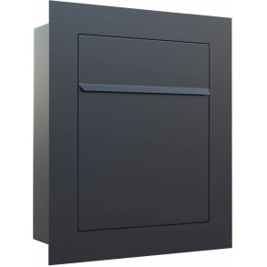 Indbygningspostkasse BARI - SORT lakering