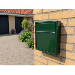 BASE Exclusive postkasse - RacingGreen - Dansk 6 Stift l�s