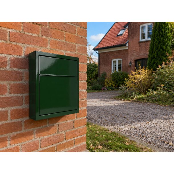 BASE Exclusive postkasse - RacingGreen - Dansk 6 Stift l�s