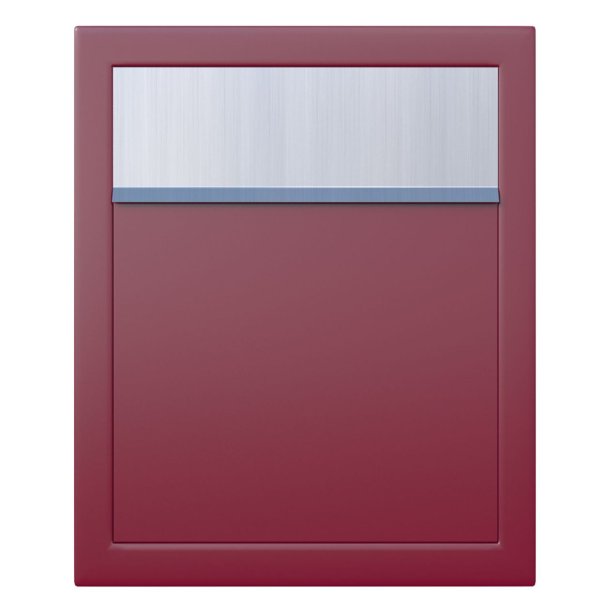 Rd BASE postkasse - med rustfrit indkast - klassisk design