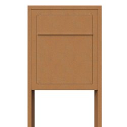 Rust BASE postkasse med stander - med skjult ls