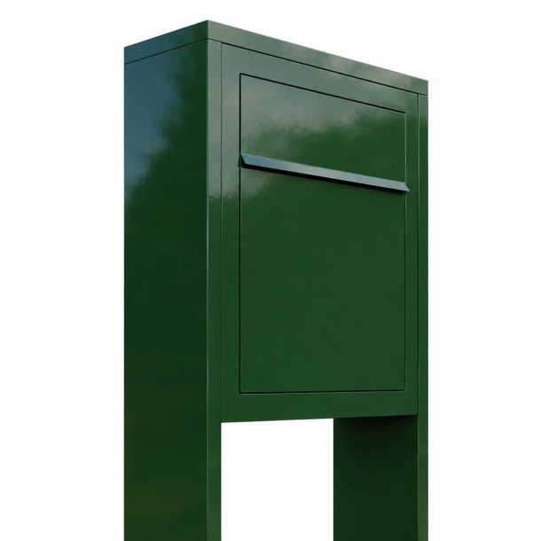 Base Exclusive postkasse med Stander - RacingGreen - med 6 stift l�s