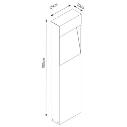 MAXI BLOC - standerlampe - RUST