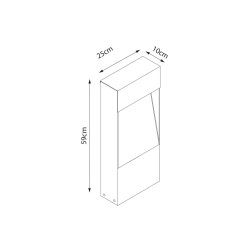 MEDIUM BLOC - standerlampe - RD