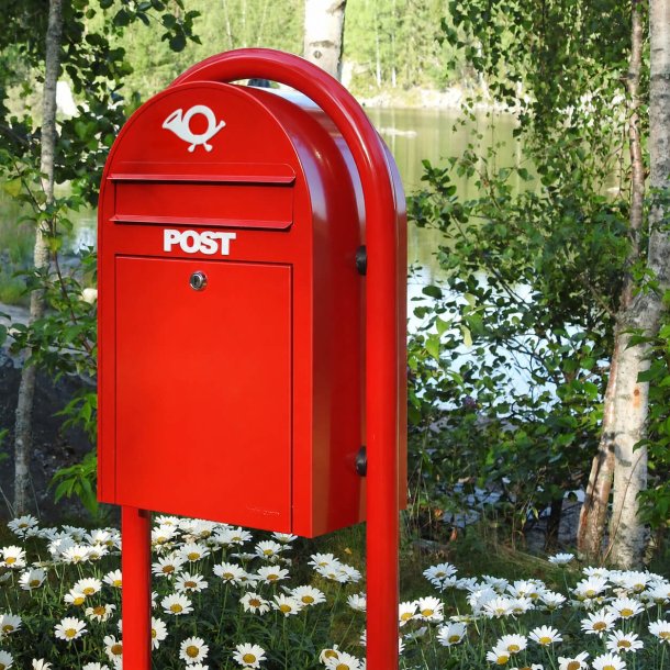 BobiClassic Postkasser�dt S�t - Hvidt POSTHORN og tekst POST er vedlagt. 
