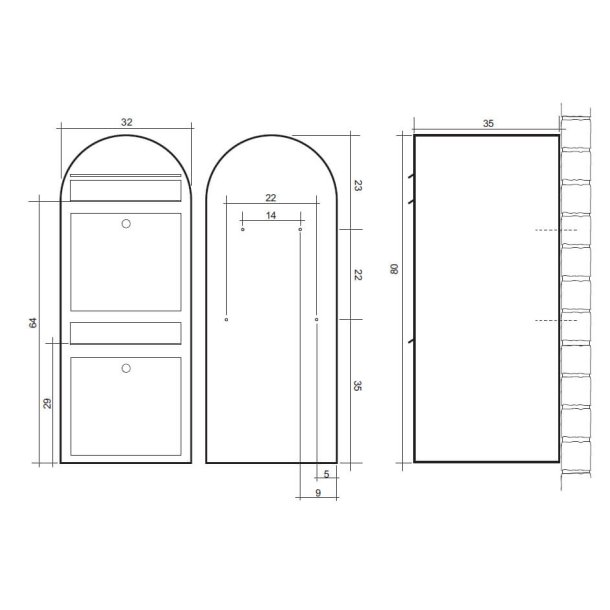 Postkasseanlg 2 familier - BobiDuo GR