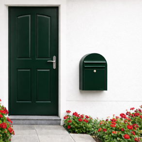 BobiClassic-S SortGr�n postkasse, smal model