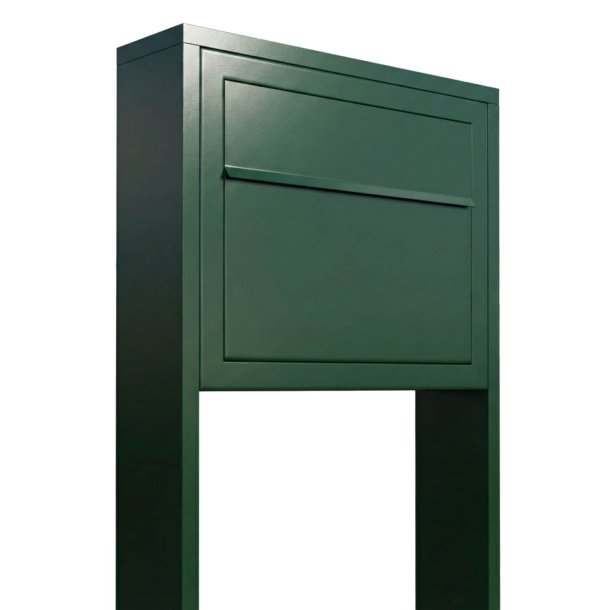 Racing Green ELEGANCE EXCLUSIVE postkasse med stander - med dansk 6-stifts l�s  - klassisk design