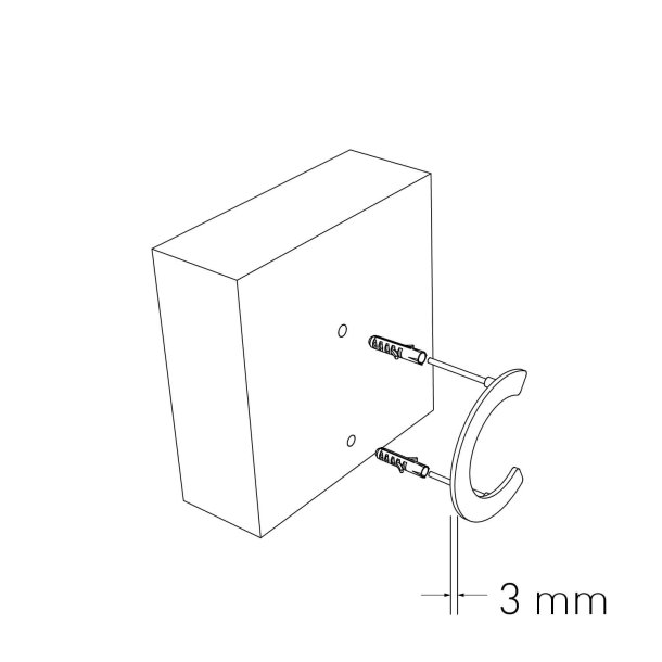 15 cm. Sort Rustfritstl Husnummer "Modern"