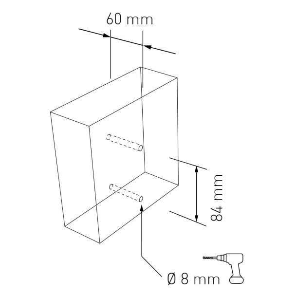 15 cm. Sort Rustfritstl Husnummer "Modern"