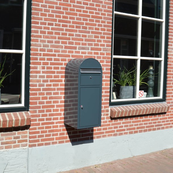BobiCargo Pakkepostkasse - GR med Rustfritstl brevindkast
