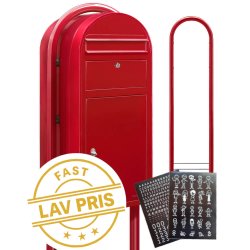 BobiCargo Pakkepostkasse st Inkl. Stander - RD