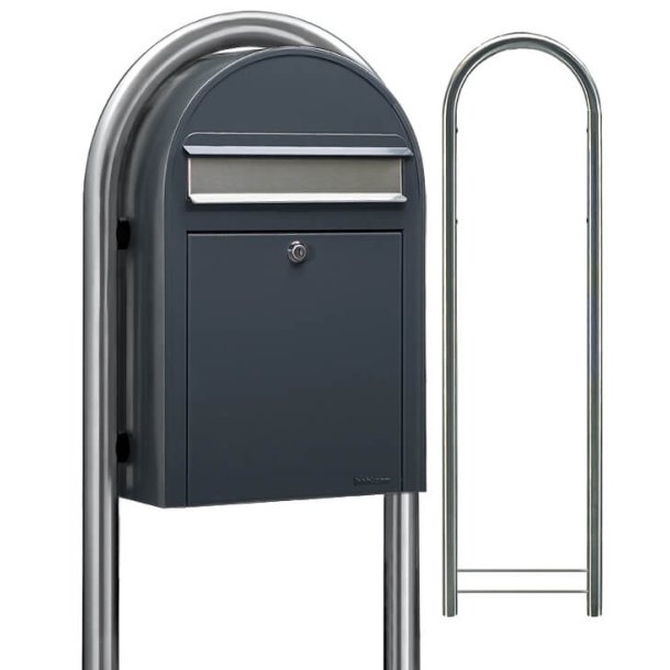 BobiClassic GR postkasse - brevindkast i Rustfritstl