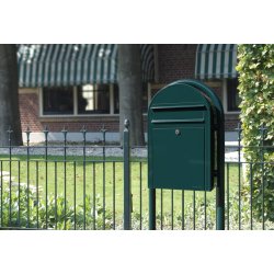 Gammeldags postkasse BobiClassic sort-grn - RAL6064