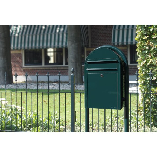 Gammeldags postkasse BobiClassic sort-grn - RAL6064