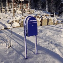 BobiClassic Kongebl postkasse RAL5003