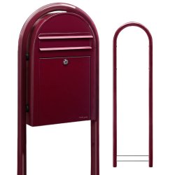 BobiClassic-S VIN-RD postkasse, smal model