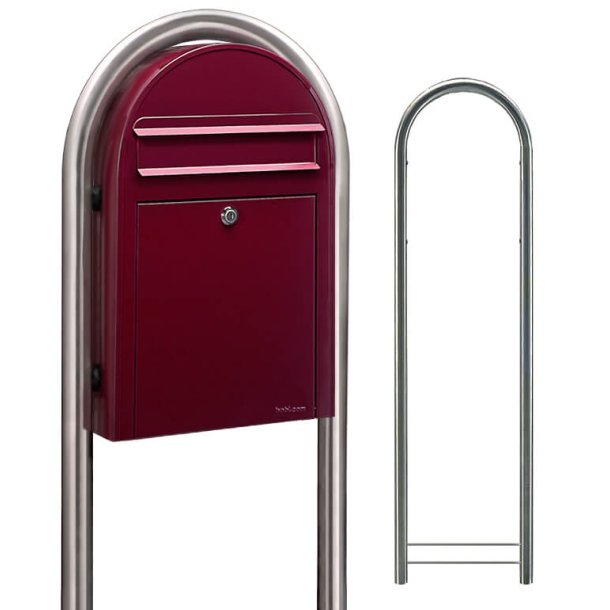 BobiClassic-S VIN-RD postkasse, smal model