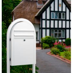 BobiClassic-S HVID postkasse, smal model